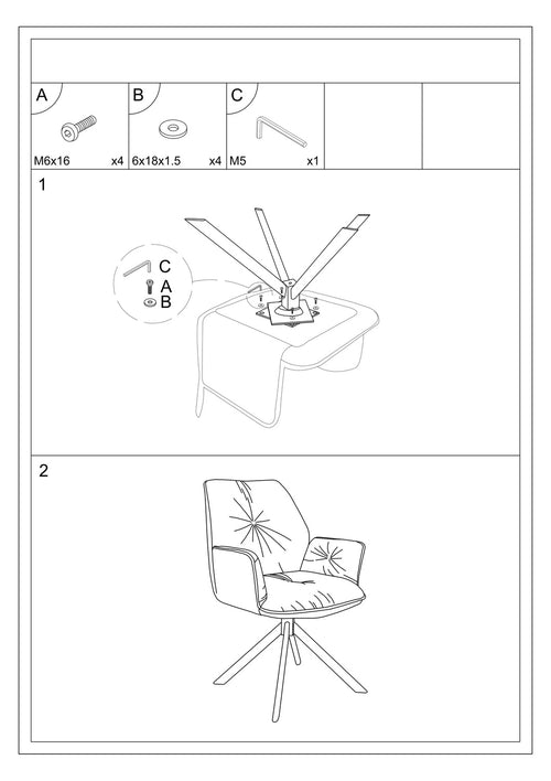 Scaun BoogieIVCBE 89x60 Bej/Negru Mat