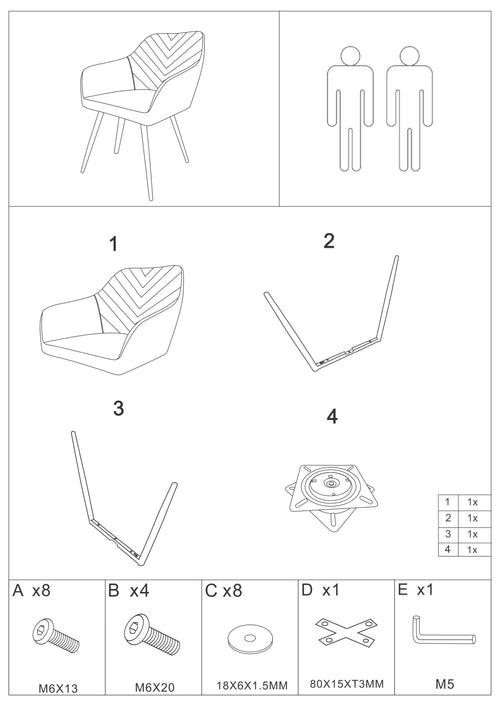 Set 2 scaune Brego Bej