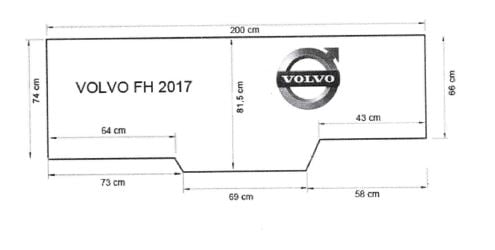 Saltea pentru camion Volvo FH2017