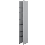 Biblioteca din pal, BC24 Gri Mat / Grafit, l27xA40xH218 cm