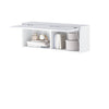 Lenart Cabinet suspendat din pal, cu 1 usa, BC29 Alb / Alb Lucios, l92xA25xH33 cm