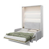 Lenart Canapea Fixa BC19 Gri Deschis, 3 Locuri, pentru Pat rabatabil pe perete 200 x 160 cm Bed Concept Vertical Alb Mat, l184xA93xH74 cm