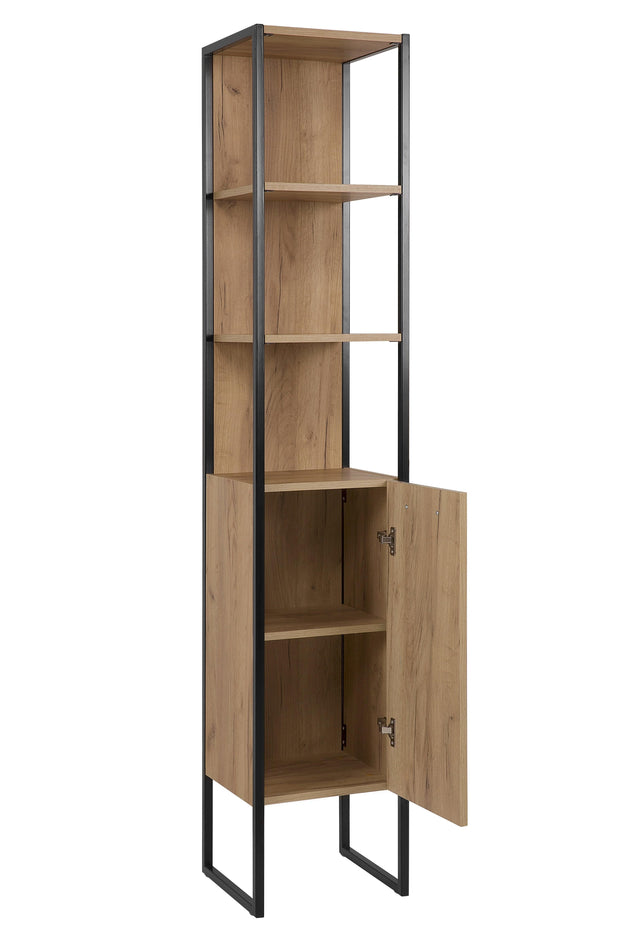 Comad Dulap baie inalt cu 1 usa si rafturi, Brooklin, l35xA33xH185 cm