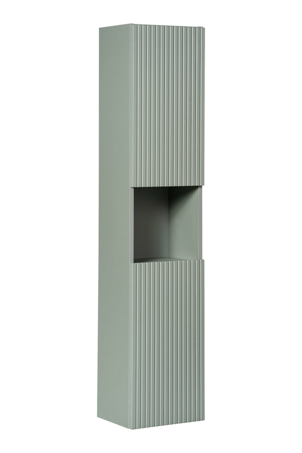 Dulap baie inalt cu 2 usi, Line Verde, l30xA25xH140 cm