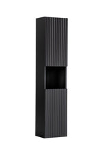 Dulap baie inalt cu 2 usi, Nova Negru, l30xA25xH140 cm