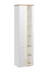 Comad Dulap baie inalt cu rafturi si 2 usi, Bahama White, l45xA33xH170 cm