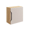 Dulap baie suspendat cu 1 usa, Ocean Bej / Stejar, l35xA19xH35 cm