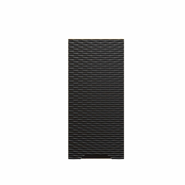 Dulap baie suspendat cu 1 usa, Ocean Negru / Stejar, l35xA19xH75 cm (1)