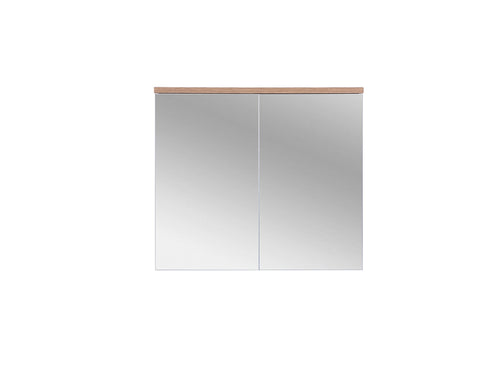 Dulap baie suspendat cu 2 usi si oglinda, Bali White, l80xA20xH70 cm (1)