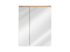Dulap baie suspendat cu 2 usi si oglinda, Capri Oak, l60xA16xH75 cm (1)