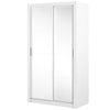 Lenart Dulap din pal, cu 2 usi glisante si oglinda Arti 19 Double Alb Mat, l120xA60xH215 cm