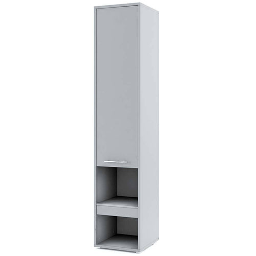 Lenart Dulap inalt cu 1 usa si 1 sertar, BC07 Gri Mat, l45xA46xH217 cm