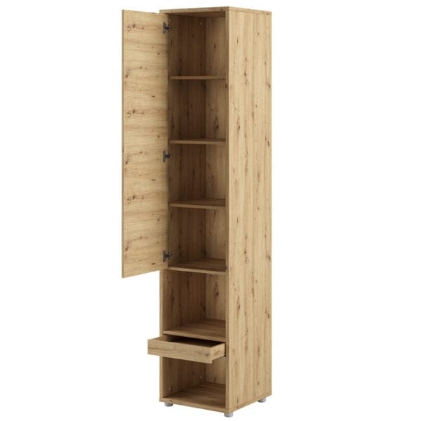 Lenart Dulap inalt cu 1 usa si 1 sertar, BC07 Stejar Artisan, l45xA46xH217 cm