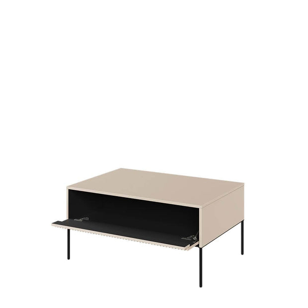 Lenart Masa de cafea din pal si metal, cu spatiu de depozitare, Trend TR-09 V2 Bej / Negru, L100xl70xH50 cm