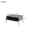 Lenart Masa de cafea din pal si metal, cu spatiu de depozitare, Trend TR-09 V2 Gri / Negru, L100xl70xH50 cm