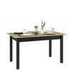 Lenart Masa extensibila din pal Quant 10 Stejar Artisan / Negru, L146-186xl84xH80 cm