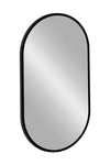 Comad Oglinda Baie Apollo Negru cu Iluminare Led, IP21, Ovala l50xH90 cm