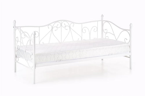 Halmar 200 x 90 cm Pat / divan din metal Sumatera Alb