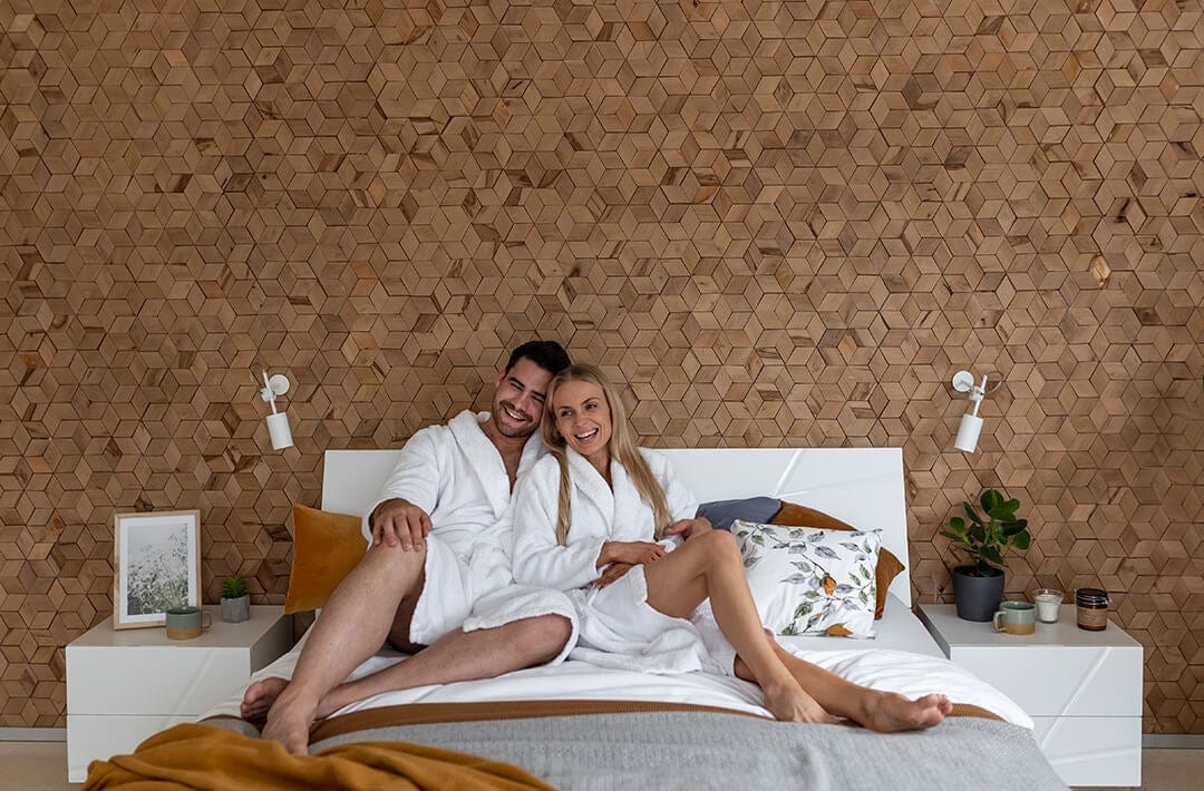 Lenart Pat rabatabil cu lada de depozitare, din pal, Futura 13 Alb Mat / Stejar Riviera, 200 x 180 cm