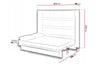 Pat rabatabil pe perete, cu mecanism pneumatic si somiera inclusa, Bed Concept Horizontal Alb Lucios, 200 x 160 cm (3)