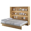 Pat rabatabil pe perete, cu mecanism pneumatic si somiera inclusa, Bed Concept Horizontal Stejar Artisan, 200 x 160 cm (2)