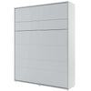 Pat rabatabil pe perete, cu mecanism pneumatic si somiera inclusa, Bed Concept Vertical Gri Mat, 200 x 160 cm