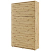 Lenart Pat rabatabil pe perete, cu mecanism pneumatic si somiera inclusa, Bed Concept Vertical Stejar Artisan, 200 x 120 cm