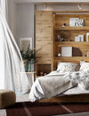 Lenart Pat rabatabil pe perete, cu mecanism pneumatic si somiera inclusa, Bed Concept Vertical Stejar Artisan, 200 x 90 cm