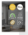 Lenart Pat rabatabil pe perete, cu mecanism pneumatic si somiera inclusa, Bed Concept Vertical Stejar Artisan, 200 x 90 cm