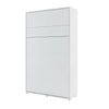 Pat rabatabil pe perete, cu mecanism pneumatic, sistem LED si somiera inclusa, Bed Concept Vertical Alb Mat, 200 x 120 cm (1)