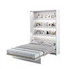 Pat rabatabil pe perete, cu mecanism pneumatic, sistem LED, somiera si 2 dulapuri BC07, Bed Concept Vertical Alb Mat, 200 x 140 cm, l241xA46xH218 cm (2)