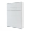 Pat rabatabil pe perete, cu mecanism pneumatic, sistem LED, somiera si 2 dulapuri BC07, Bed Concept Vertical Alb Mat, 200 x 140 cm, l241xA46xH218 cm (5)