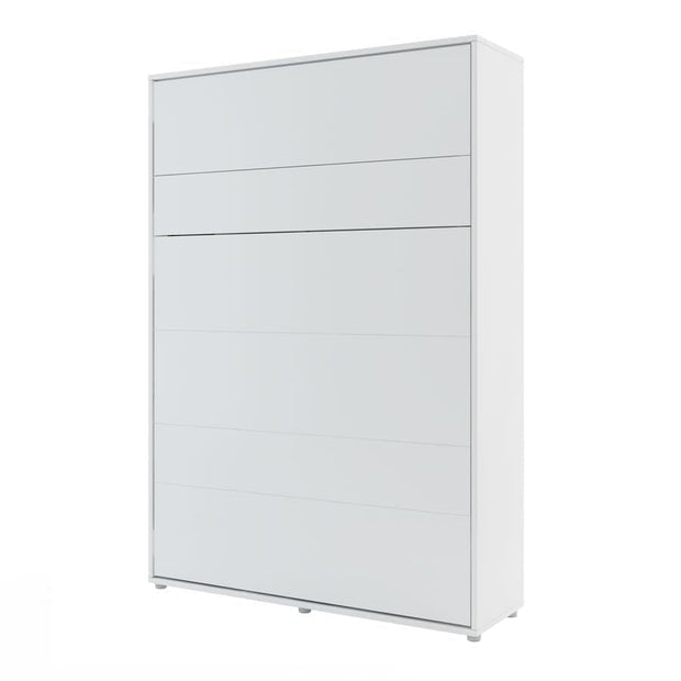 Pat rabatabil pe perete, cu mecanism pneumatic, sistem LED, somiera si 2 dulapuri BC07, Bed Concept Vertical Alb Mat, 200 x 140 cm, l241xA46xH218 cm (5)