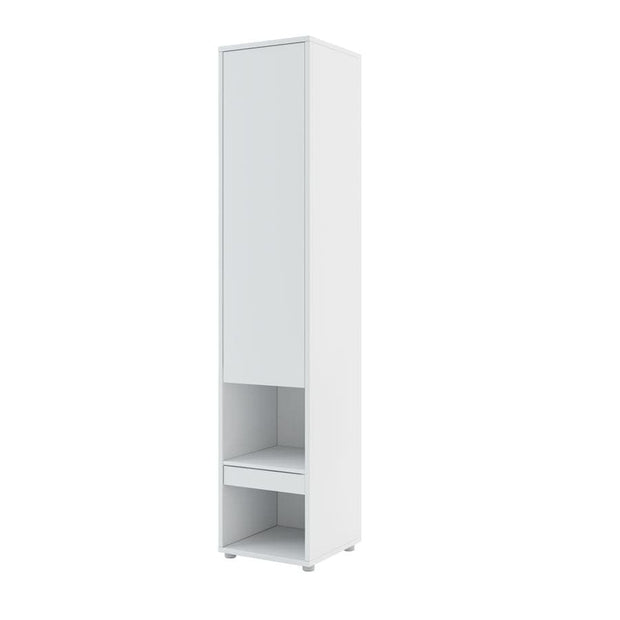 Pat rabatabil pe perete, cu mecanism pneumatic, sistem LED, somiera si 2 dulapuri BC07, Bed Concept Vertical Alb Mat, 200 x 180 cm, l281xA46xH218 cm (3)