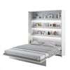 Pat rabatabil pe perete, cu mecanism pneumatic, sistem LED, somiera si 2 dulapuri BC07, Bed Concept Vertical Alb Mat, 200 x 180 cm, l281xA46xH218 cm (4)