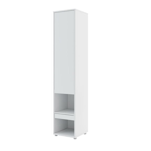 Pat rabatabil pe perete, cu mecanism pneumatic, somiera si 2 dulapuri BC07, Bed Concept Vertical Alb Mat, 200 x 180 cm, l281xA46xH218 cm (5)