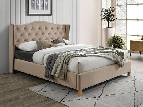 Pat tapitat cu stofa, Asante Velvet Bej & SMP-PAT-ASPEN-VELVET-BEIGE