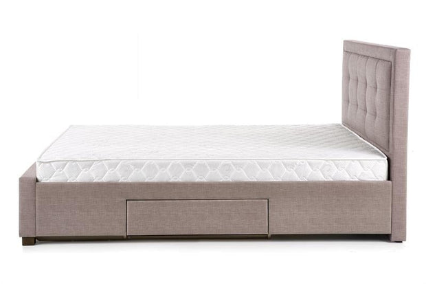 Halmar 200 x 160 cm Pat tapitat cu stofa Evores Beige