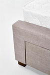 Pat tapitat cu stofa Evores Beige (11)