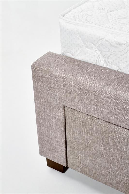Pat tapitat cu stofa Evores Beige (11)