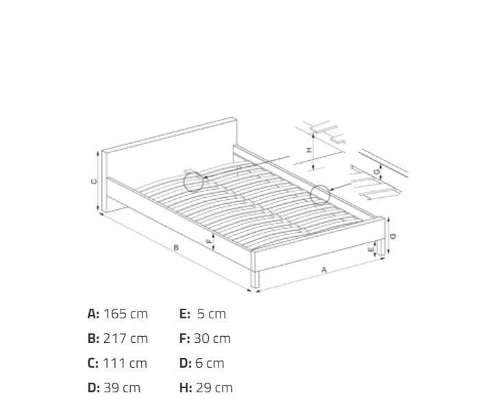Halmar 200 x 160 cm Pat tapitat cu stofa si 4 sertare Kayleena Bej