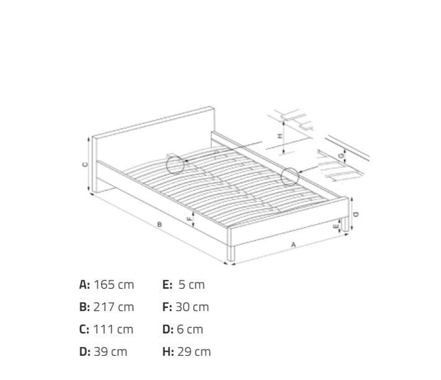 Halmar 200 x 160 cm Pat tapitat cu stofa si 4 sertare Kayleena Bej