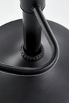 Scaun de bar tapitat cu piele ecologica, cu picior metalic Hoku-88 Maro / Negru, l39xA46xH89-109 cm (8)