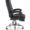 Scaun de birou directorial, tapitat cu piele ecologica Alvilde Negru, l66xA70xH118-125 cm (3)