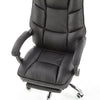 Scaun de birou directorial, tapitat cu piele ecologica Alvilde Negru, l66xA70xH118-125 cm (6)