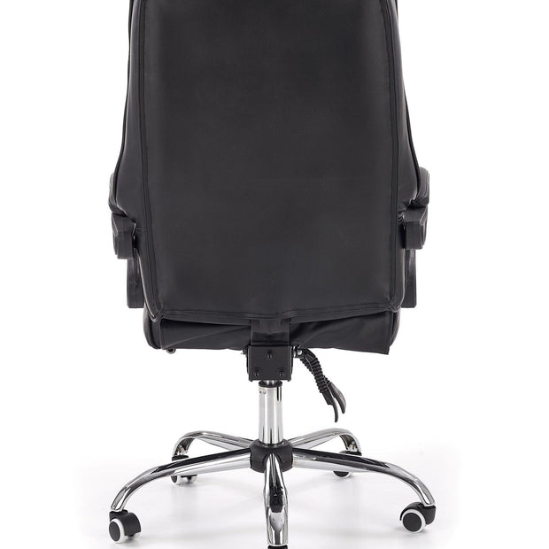 Scaun de birou directorial, tapitat cu piele ecologica Alvilde Negru, l66xA70xH118-125 cm (7)