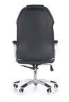 Scaun de birou directorial tapitat cu piele ecologica Barden Negru / Alb, l64xA68xH115-123 cm (5)