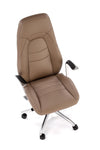 Scaun de birou directorial tapitat cu piele ecologica, Darwin Cappuccino, l66xA70xH120-126 cm (2)