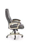 Scaun de birou directorial, tapitat cu piele ecologica Derron Gri, l67xA70xH112-119 cm (2)