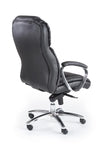 Scaun de birou directorial tapitat cu piele ecologica Forrest Negru, l68xA74xH118-125 cm (1)